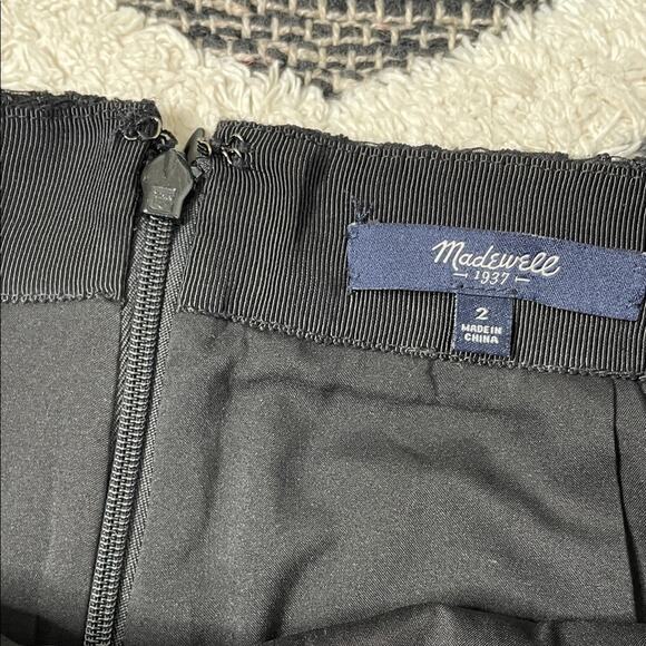 Madewell Black Lace Mini Skirt size 2 - Picture 2 of 4